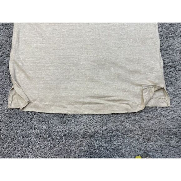 Banana Republic Women's Linen Foil Beige Scoop Neck Blouse size M‎ - Picture 9 of 12